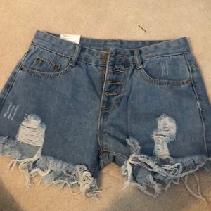 Ripped Jean shorts! Super cute and never worn